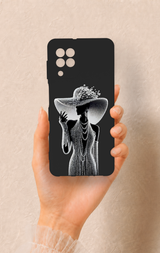 Samsung A22 Uyumlu Lady Desenli Silikon Kılıf