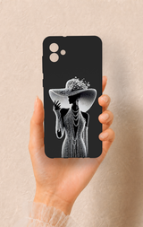 Samsung A04 Uyumlu Lady Desenli Silikon Kılıf