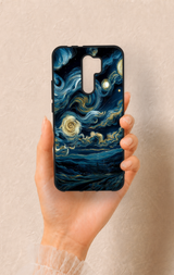 Redmi 9 Uyumlu Yıldızlı Gece Desenli Silikon Kılıf