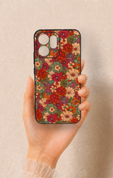 Oppo Reno 14F Uyumlu Pastel Çiçek Bahçesi Desenli Silikon Kılıf