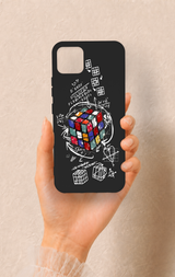 Realme C11 2021 Uyumlu Rubik Küb Desenli Silikon Kılıf