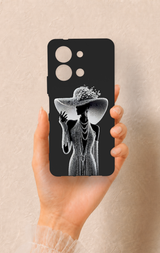 Vivo Y36 Uyumlu Lady Desenli Silikon Kılıf