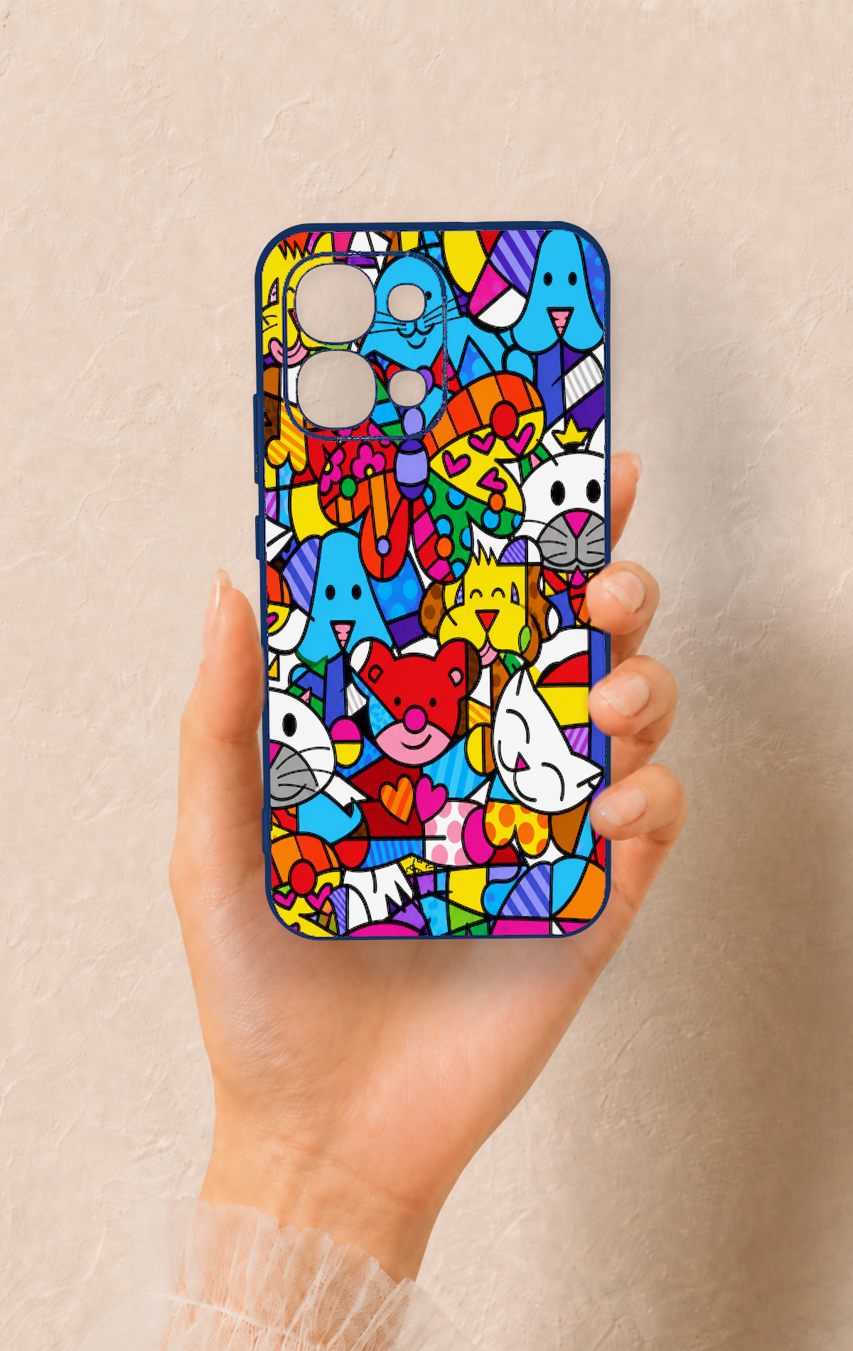 Oppo A6 Pro Uyumlu Britto Garden Desenli Silikon Kılıf