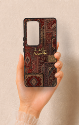 Vivo V30 Uyumlu Vintage Halı Desenli Silikon Kılıf