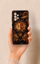Samsung A52 Uyumlu Mistik Güneş Desenli Silikon Kılıf