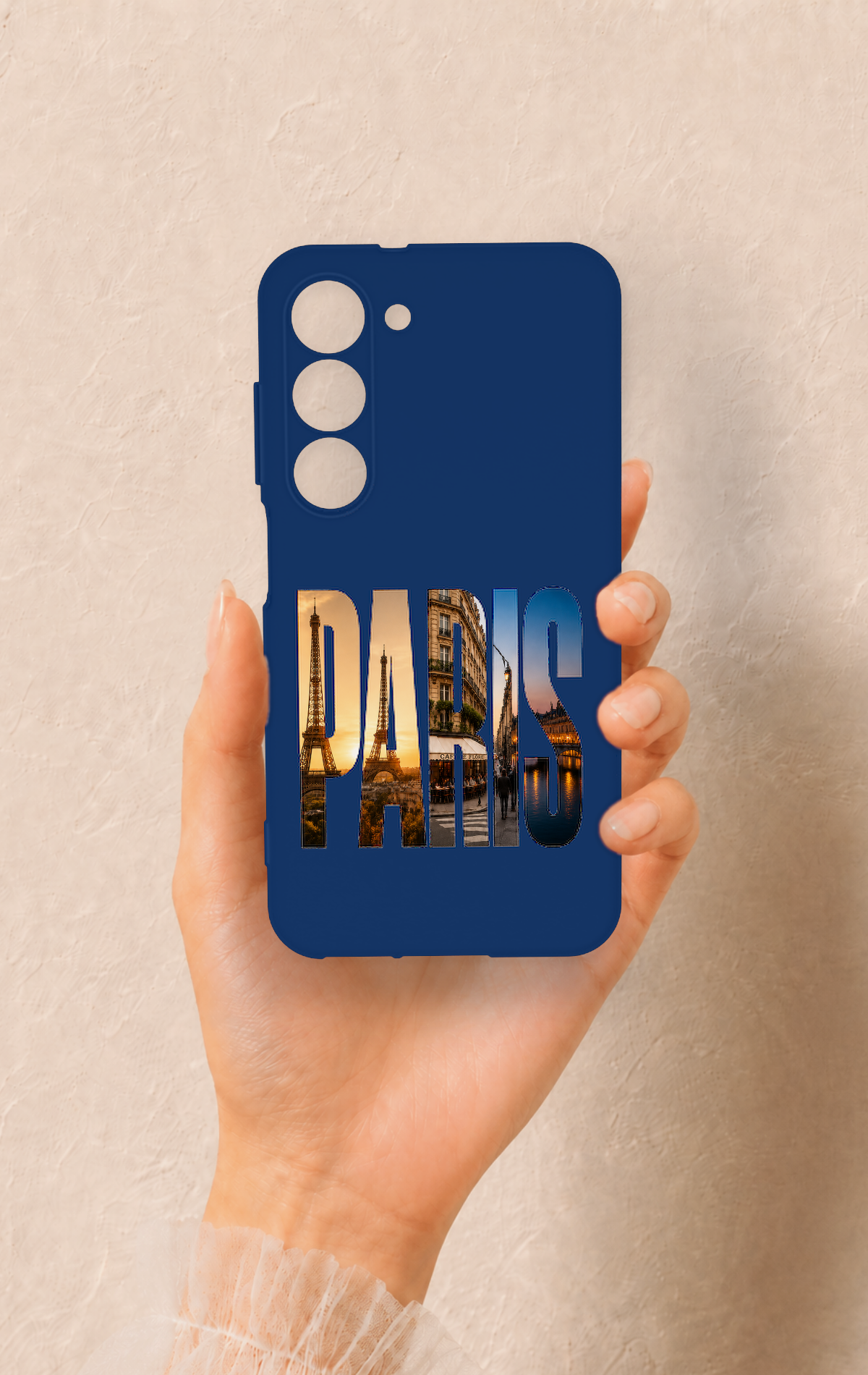 Samsung S23 Uyumlu Paris Desenli Silikon Kılıf