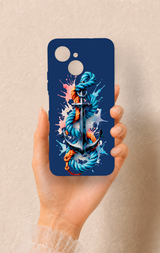 Tecno Spark 40C Uyumlu Anchor Desenli Silikon Kılıf