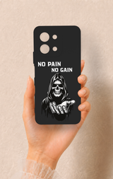 Vivo Y28 Uyumlu No Pain No Gain Desenli Silikon Kılıf