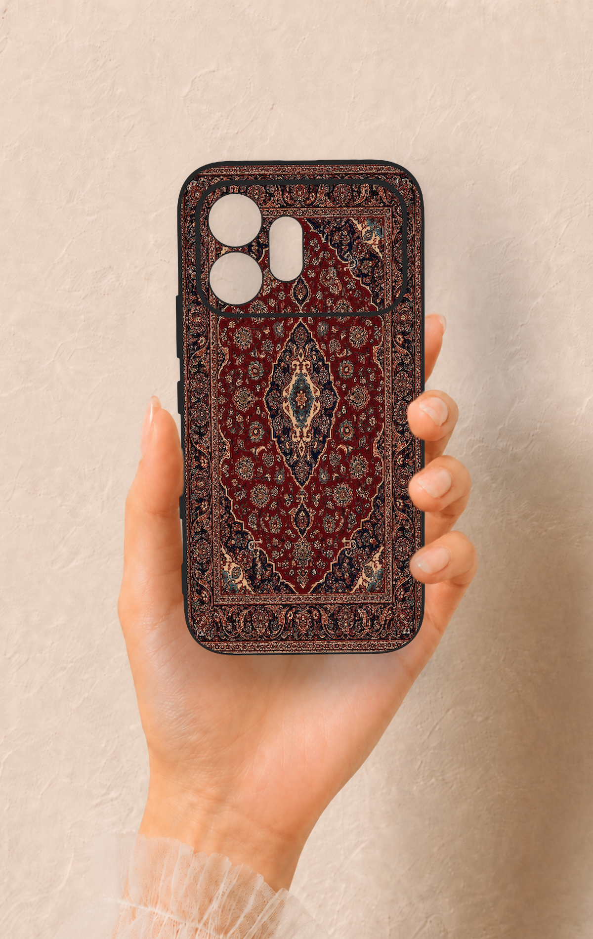 Honor 600 Uyumlu Acem Halı Desenli Silikon Kılıf
