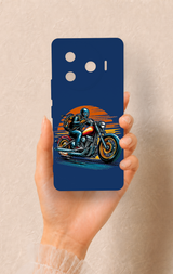 Tecno Camon 30 Pro 5G Uyumlu Moto Rider Desenli Silikon Kılıf