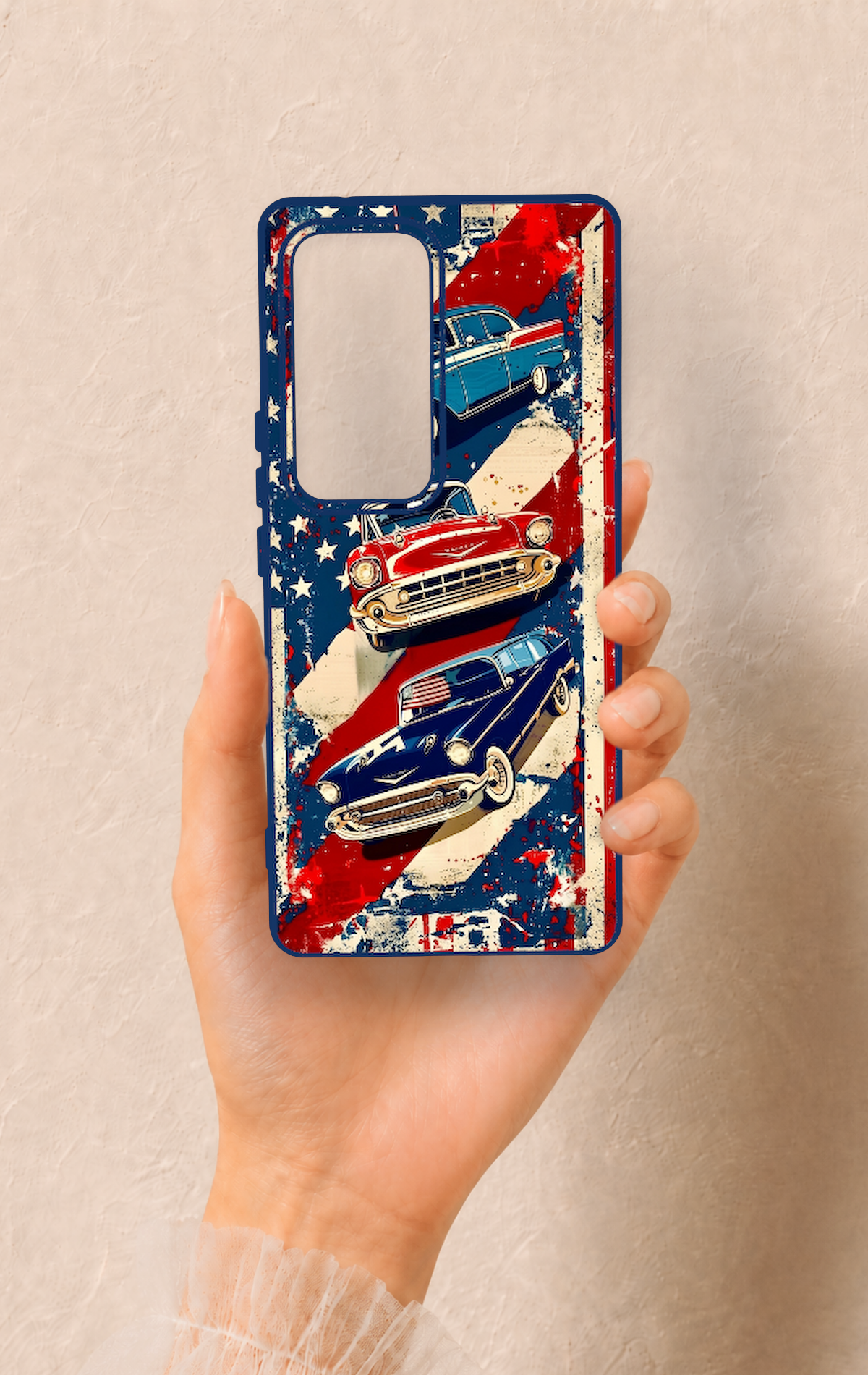 Vivo V30 Uyumlu Amerikan Chevrolet Desenli Silikon Kılıf