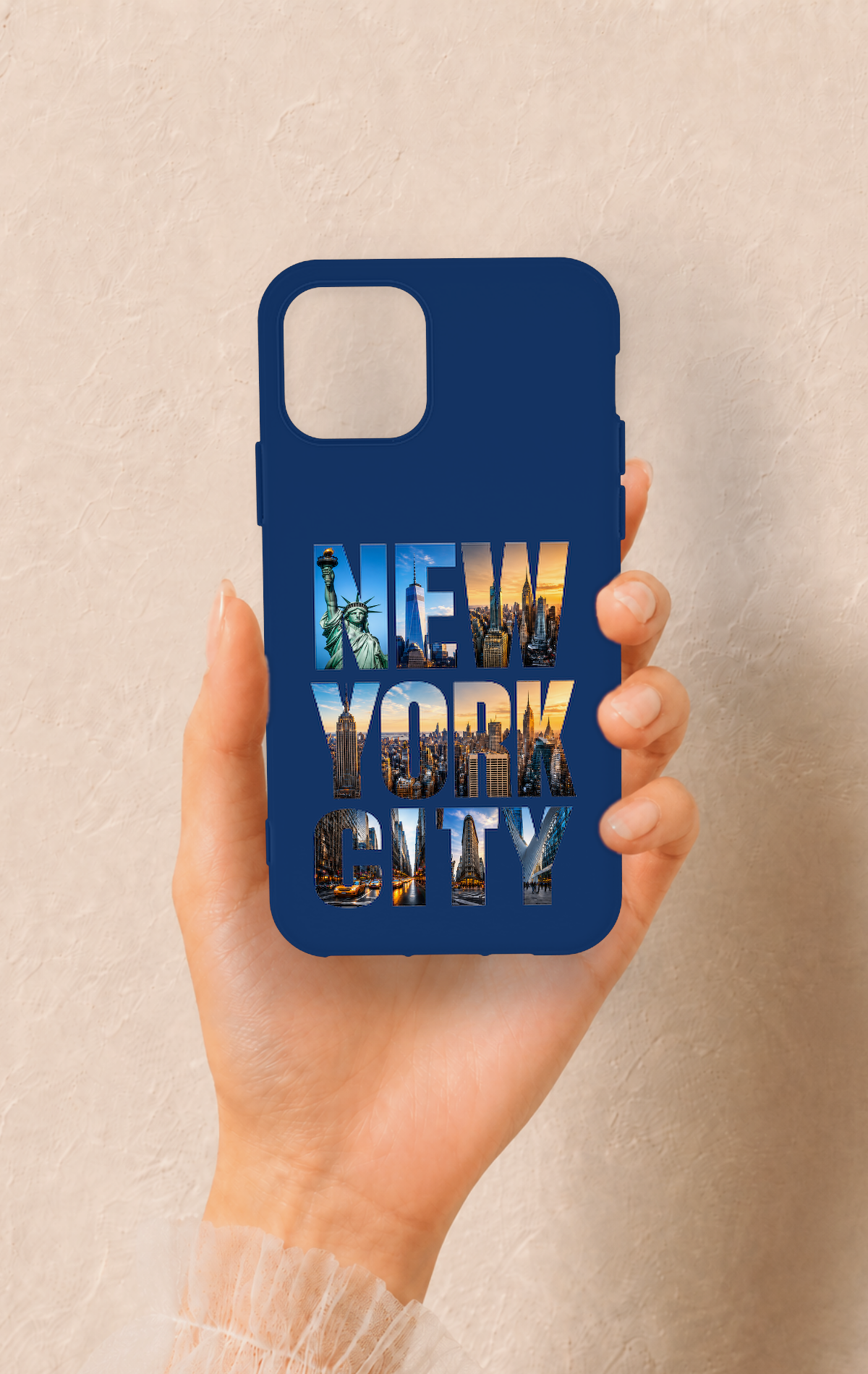 iPhone 11 Pro Uyumlu New York City Desenli Silikon Kılıf