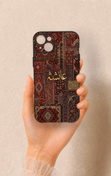 iPhone 14 Plus/15 Plus Uyumlu Vintage Halı Desenli Silikon Kılıf