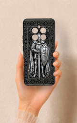 Realme 12 4G Uyumlu Şövalye Desenli Silikon Kılıf