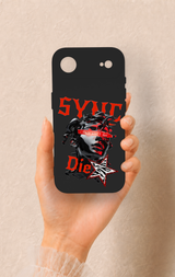 iPhone 17 Air Uyumlu Sync Die Desenli Silikon Kılıf