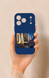 iPhone 17 Pro Uyumlu Paris Desenli Silikon Kılıf