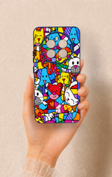 Realme 12 4G Uyumlu Britto Garden Desenli Silikon Kılıf