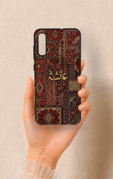 Samsung A70 Uyumlu Vintage Halı Desenli Silikon Kılıf