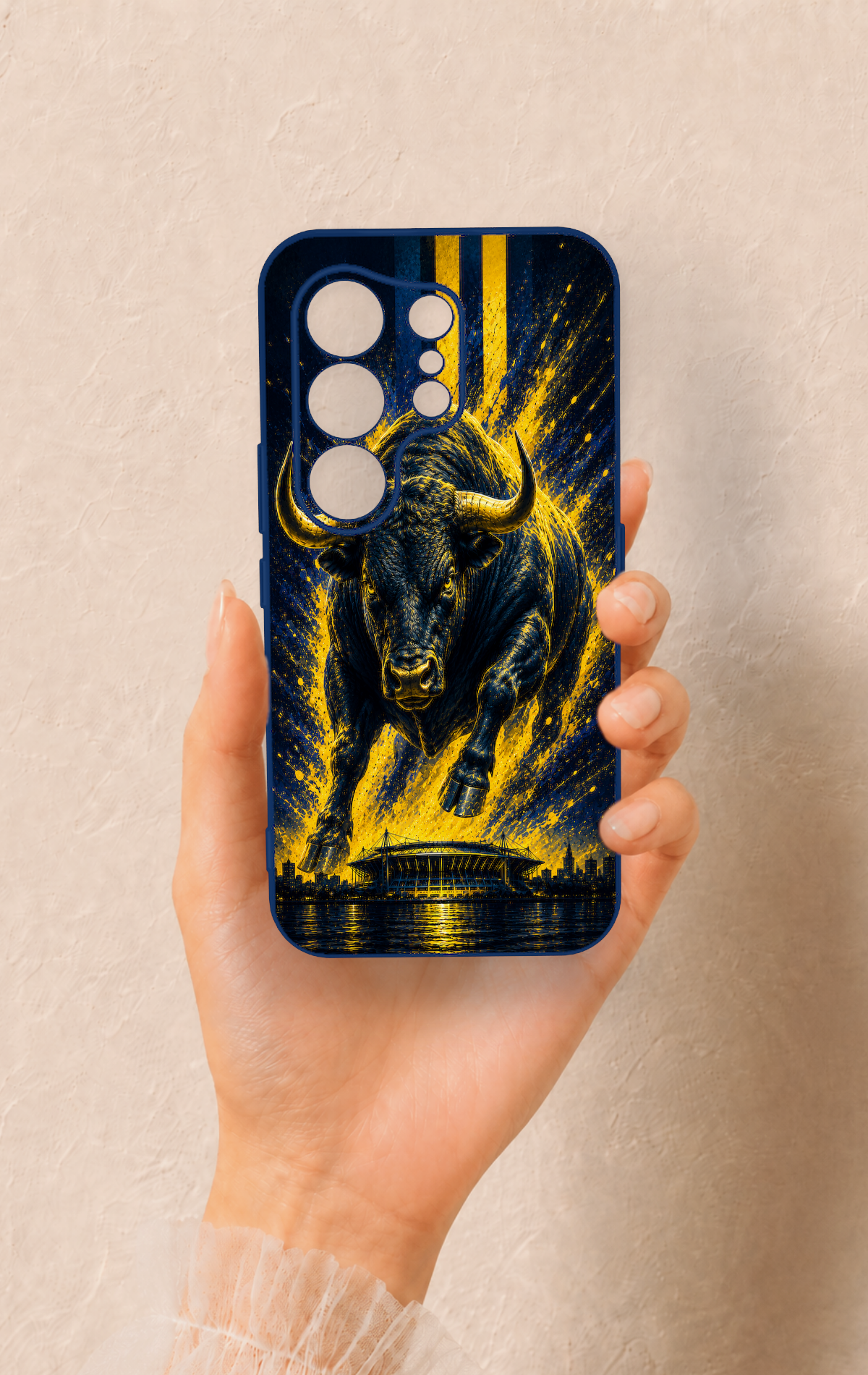 Tecno Camon 50 4G Uyumlu Kadiköy Boğası Desenli Silikon Kılıf