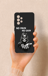 Samsung A52 Uyumlu No Pain No Gain Desenli Silikon Kılıf