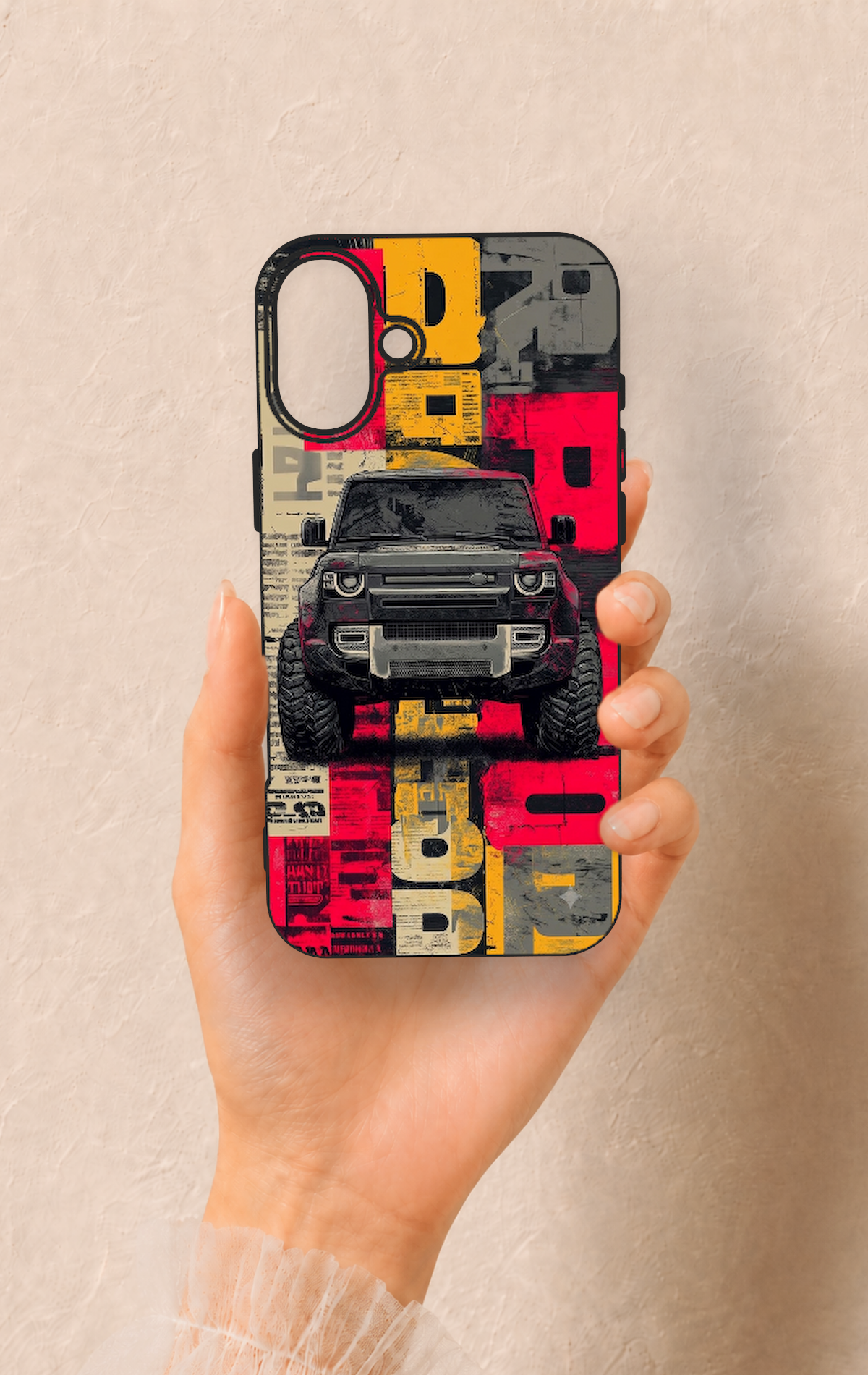 iPhone 16 Plus Uyumlu Defender Truck Desenli Silikon Kılıf