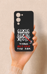 Vivo Y19 5G Uyumlu Out Side The Box Desenli Silikon Kılıf