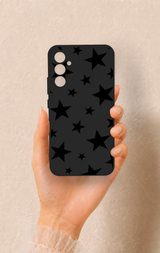 Samsung A34 Uyumlu Siyah Star Desenli Silikon Kılıf