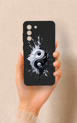 Samsung-S21FE Uyumlu İyi ve Kötü Desenli Silikon Kılıf