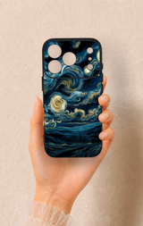 iPhone 17 Pro Uyumlu Yıldızlı Gece Desenli Silikon Kılıf