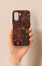 Oppo A6T Uyumlu Vintage Halı Desenli Silikon Kılıf