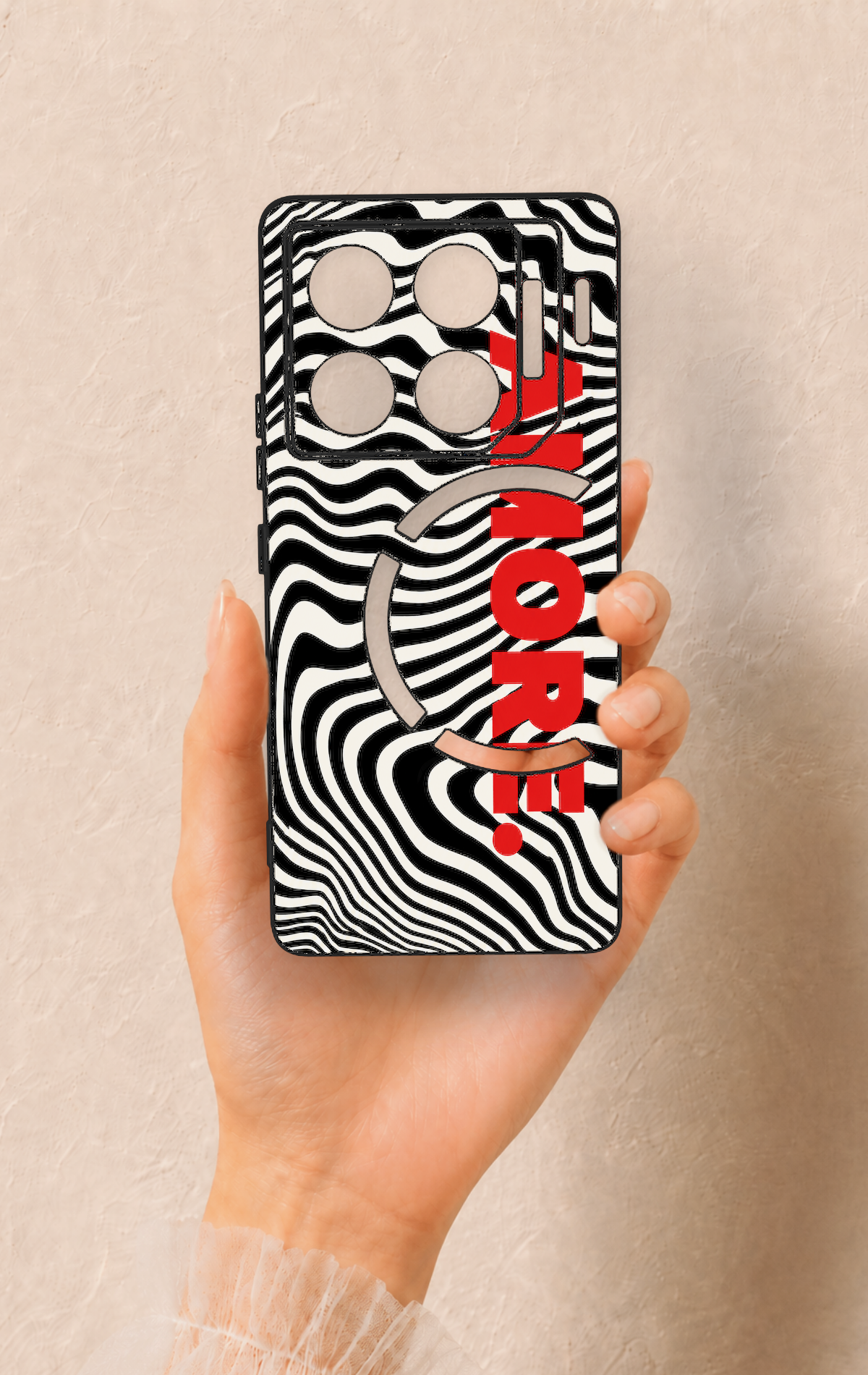 İnfinix Gt 20 Pro Uyumlu Zebra Amore Desenli Silikon Kılıf