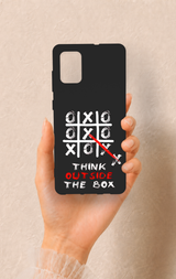 Samsung-A71 Uyumlu Out Side The Box Desenli Silikon Kılıf