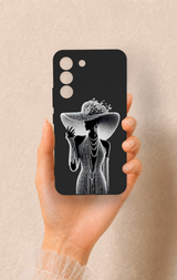 Samsung S22 Uyumlu Lady Desenli Silikon Kılıf