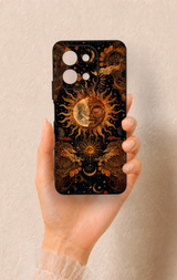 Vivo Y28 Uyumlu Mistik Güneş Desenli Silikon Kılıf