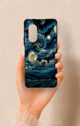 Huawei Nova 9Se Uyumlu Yıldızlı Gece Desenli Silikon Kılıf