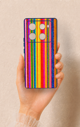 İnfinix Note 40 Pro Uyumlu Rengarenk Desenli Silikon Kılıf
