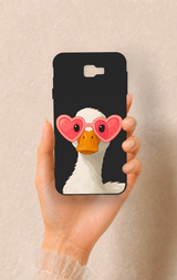 Samsung J7 Prime Uyumlu Aşık Ördek Desenli Silikon Kılıf