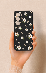 Realme C75 Uyumlu İnci Papatya Desenli Silikon Kılıf