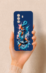Huawei Nova Y70 Uyumlu Anchor Desenli Silikon Kılıf