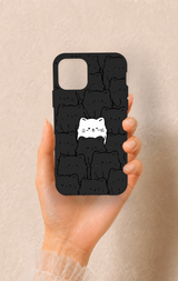 iPhone 11 Pro Uyumlu Many Cats Desenli Silikon Kılıf