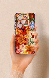 Honor 400 Pro Uyumlu Turuncu Zambak Desenli Silikon Kılıf