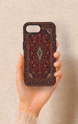 iPhone 16E Uyumlu Acem Halı Desenli Silikon Kılıf