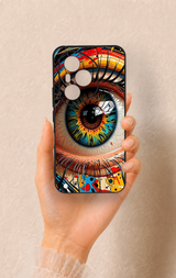 Honor 400 Pro Uyumlu Renkli Göz Bebeği Desenli Silikon Kılıf