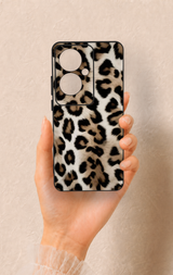 Oppo Reno 11F Uyumlu Leopar Derisi Desenli Silikon Kılıf