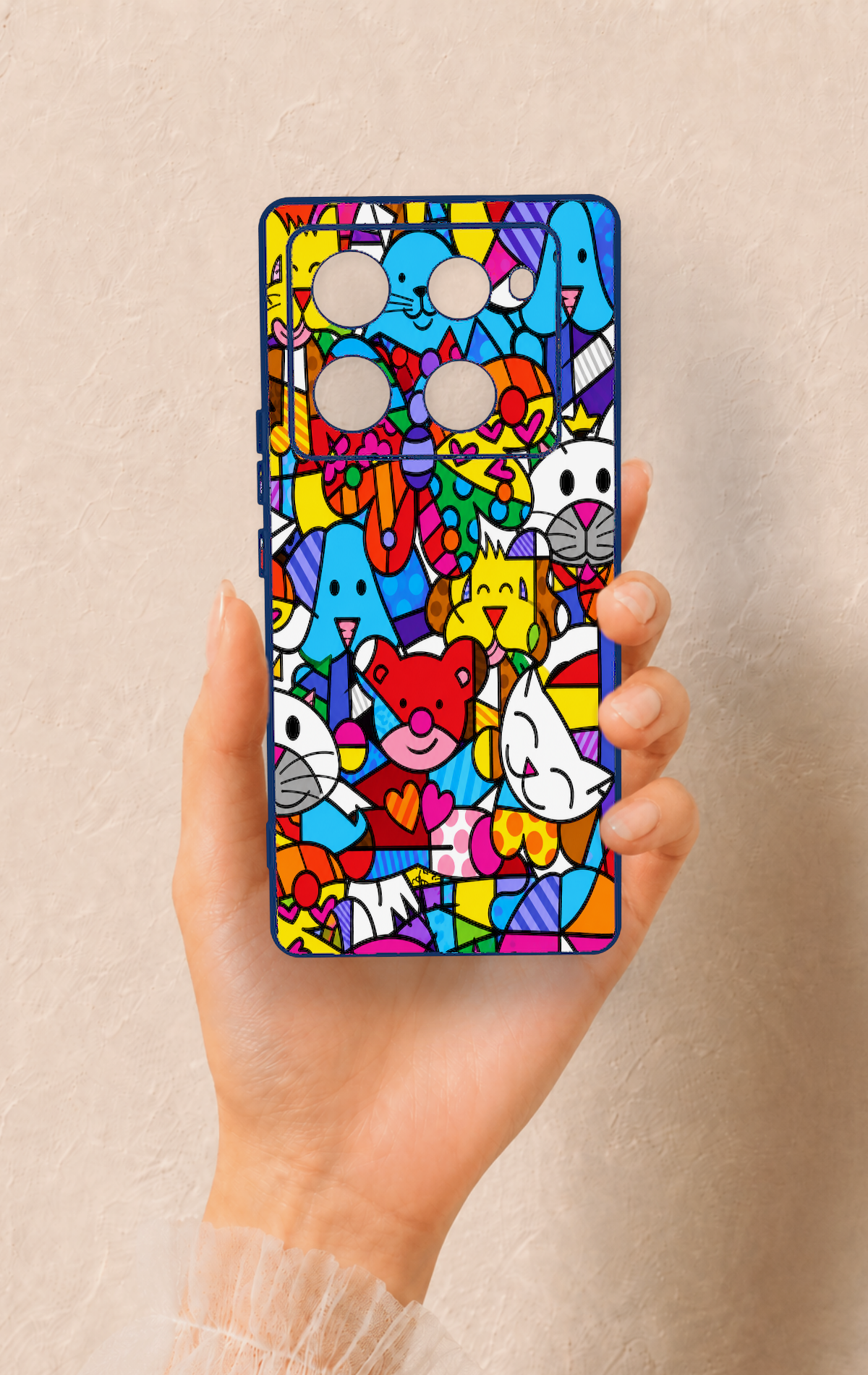 İnfinix Note 40 Pro Uyumlu Britto Garden Desenli Silikon Kılıf