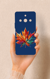 Realme 11 Pro Uyumlu Renkli Yaprak Desenli Silikon Kılıf