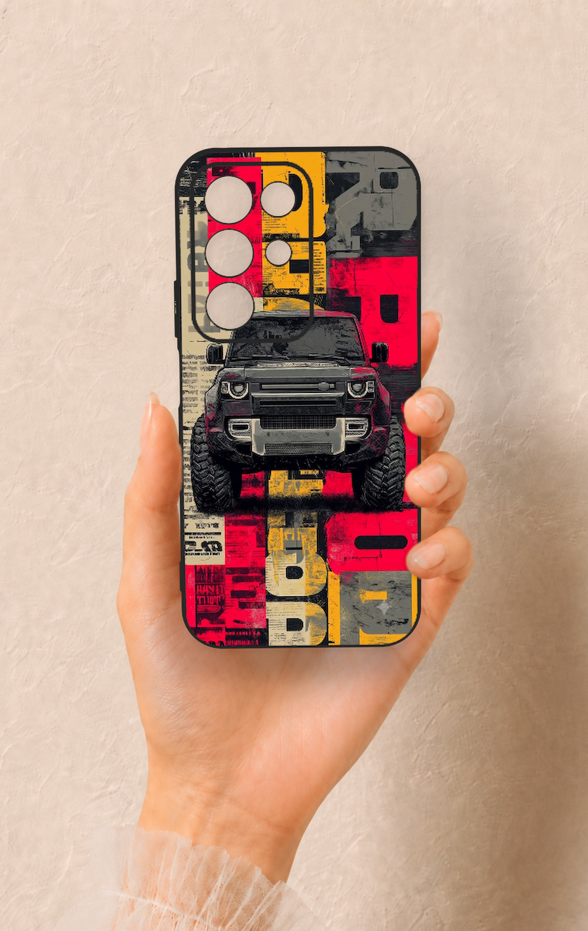 Realme C85 5G Uyumlu Defender Truck Desenli Silikon Kılıf