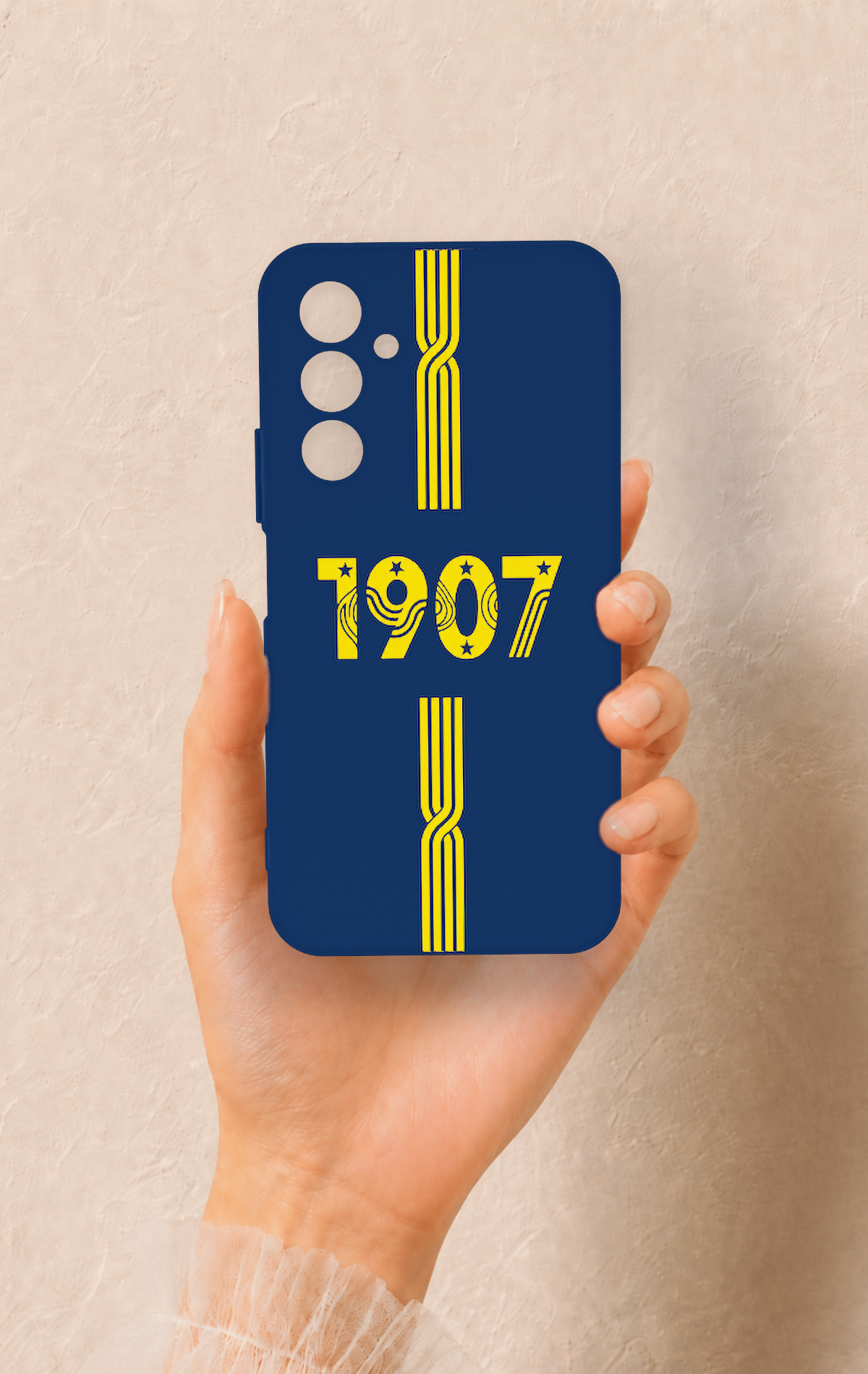 Samsung A54 Uyumlu 1907 Kemer Desenli Silikon Kılıf
