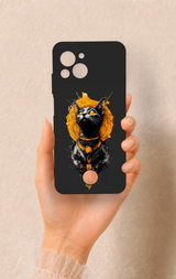 Reeder S23 Pro Max Uyumlu Mısırlı Kedi Tanrısı Desenli Silikon Kılıf