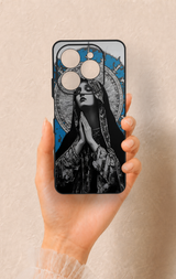 Tecno Spark 20 Pro Uyumlu Rahibe Desenli Silikon Kılıf